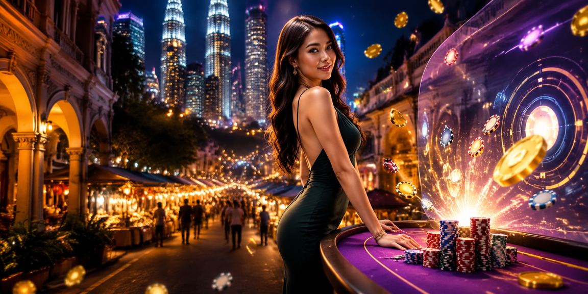 Pemain menggunakan aplikasi kasino 7reels di Kuala Lumpur dengan gaya Malaysia