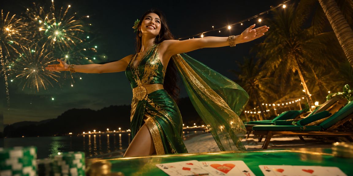 Permainan rummy gaya Langkawi dalam suasana pelancongan dan hiburan Malaysia