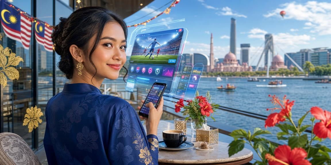 Paparan kasino mudah alih gaya Putrajaya menggambarkan akses mudah dari telefon pintar